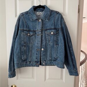 Future Collective Vintage-Inspired Blue Denim Jacket